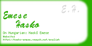 emese hasko business card